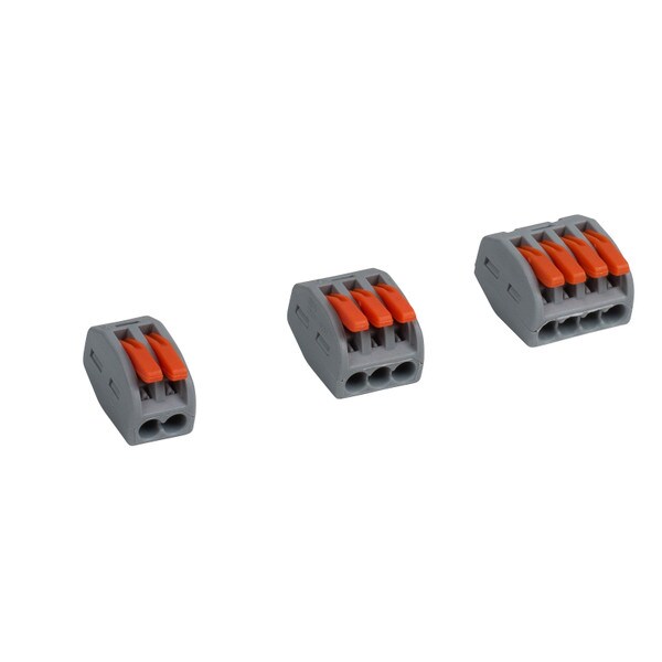 Main product image for 59-Pack Quick Lever Wire Nut Connectors Electrical Kit 2/3/4/5 Conductor Combination for 28-12AWG095-095